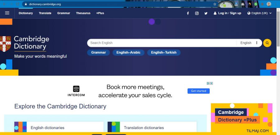 دیکشنری dictionary.cambridge.org هم یکی از منابع عالی برای اصطلاحات زبان انگلیسی و دیکشنری های چند زبانه است